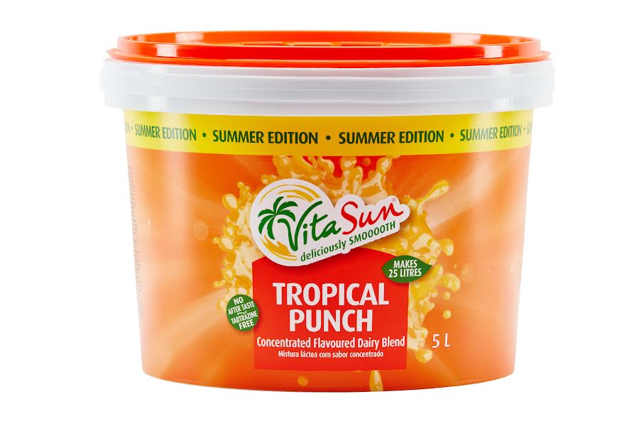 Vita Sun 2 X 5L 10Lt Tropical Punch 8% Blended Fruit Drink Concentrate 5 Liter (Sold 2 x 5L Per Case) Vita Sun Tropical