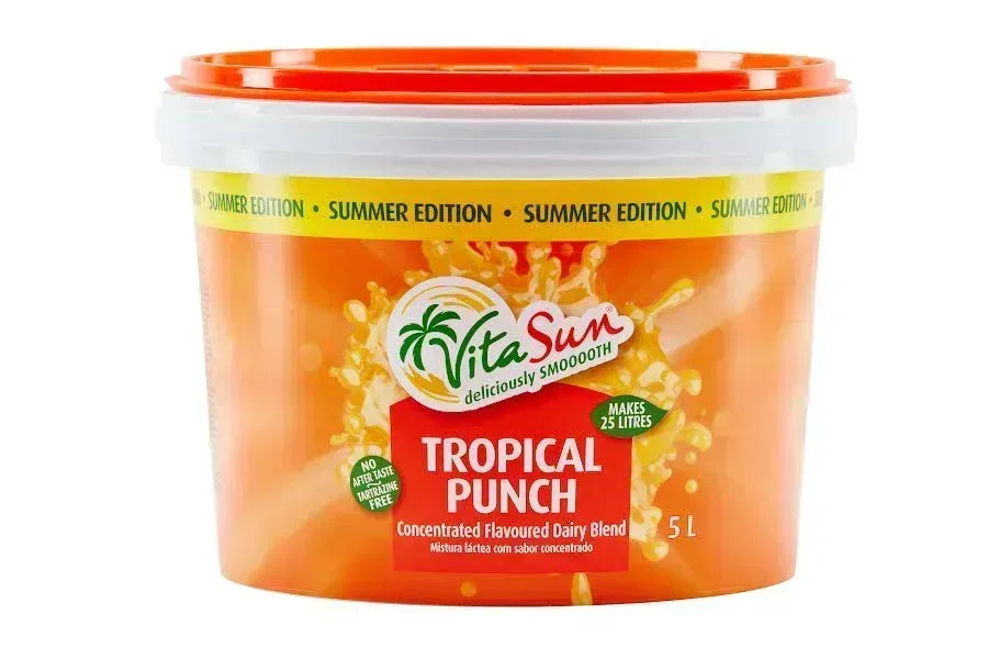Vita Sun 2 X 5L 10Lt Tropical Punch 8% Blended Fruit Drink Concentrate 5 Liter (Sold 2 x 5L Per Case) Guards On Duty Security