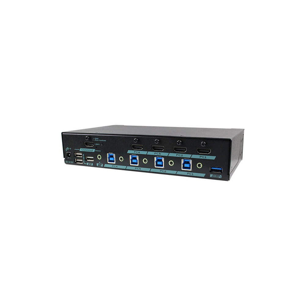 REXTRON MAAG-G314 4-PORT 4K @60HZ HDMI 2.0 USB3.2 GEN1 KVM SWITCH - Guards On Duty Shop & Security Guards