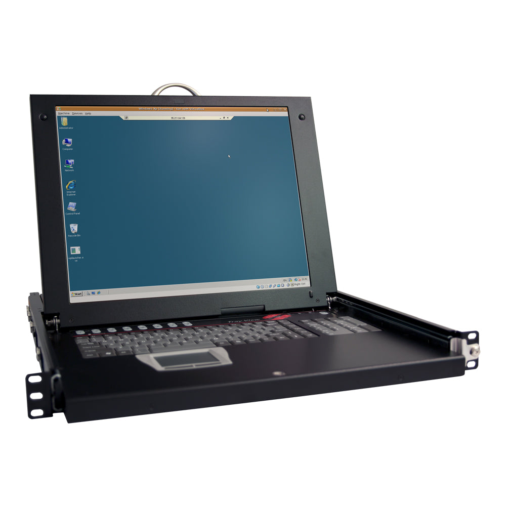 REXTRON HUSH-108DC 8-PORT 17" KVM CONSOLE DRAWER