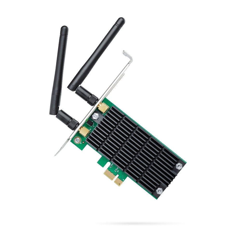 TP-Link AC1200 Dual-Band Wi-Fi PCI Express Adapter 1.2 Gbps 2× High-Gain Antennas PCI Express Interface