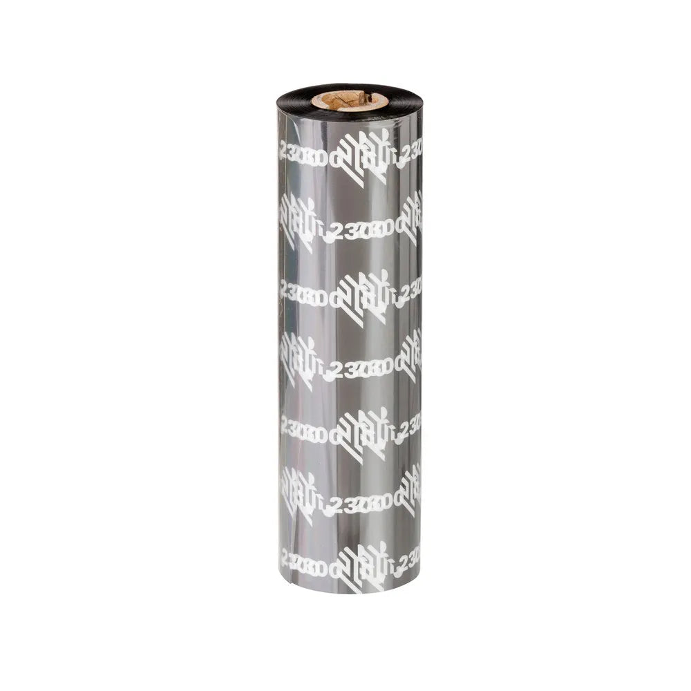 Zebra Original Wax Ribbon; 110mmx450m; 2300; Standard; 25mm core for ZT Series