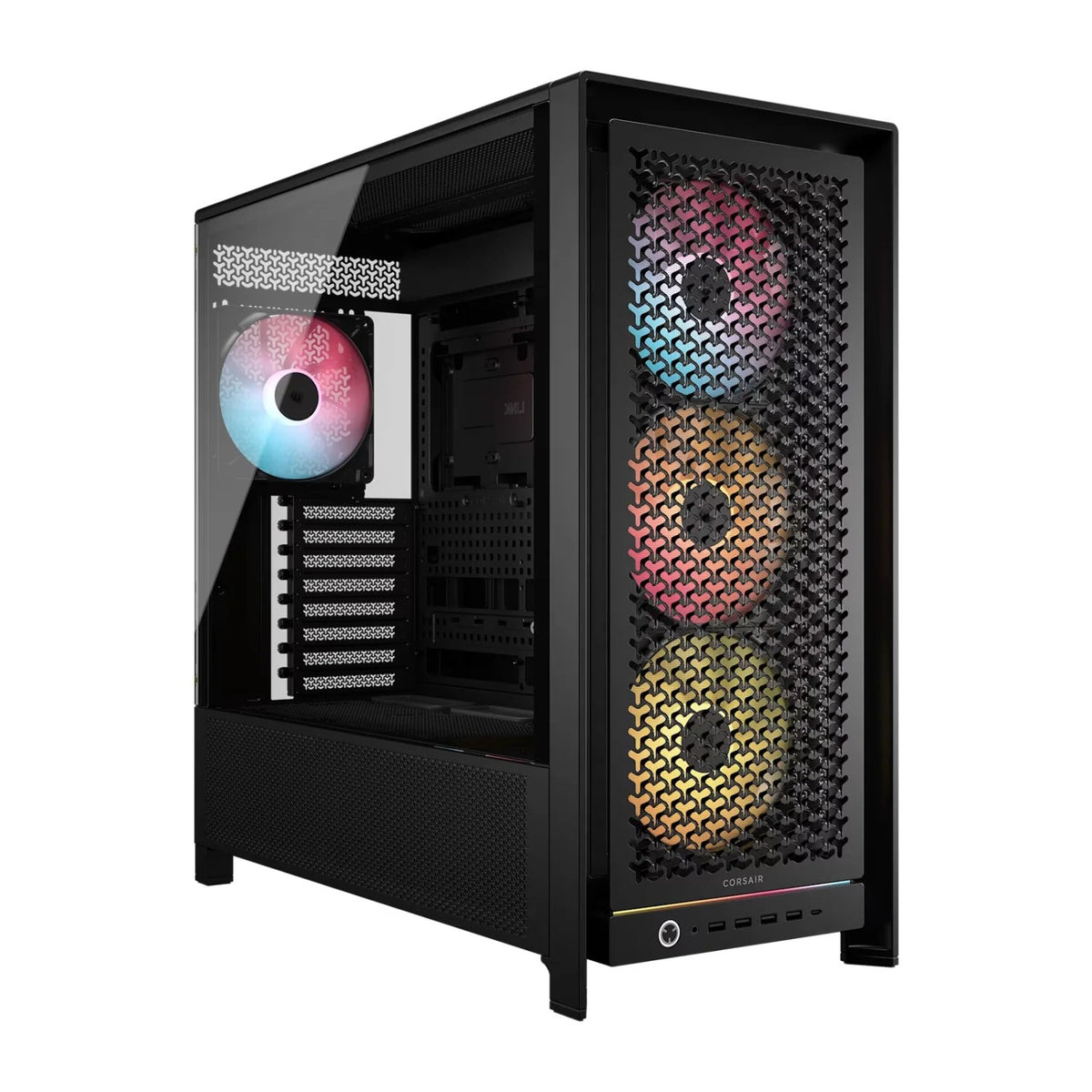FRAME 5000D RS ARGB Mid-Tower PC Case; 4x RS140 ARGB Fans; 2x 2.5'' ; 1x 3.5'' ; Black.