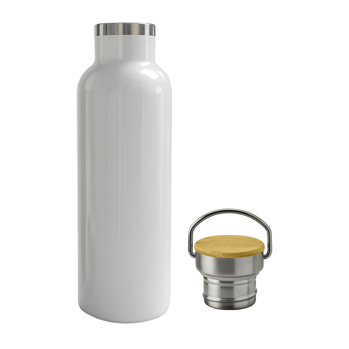 Sub Double Wall Stainless Steel Flask - White