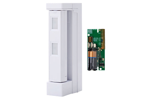 Optex Wireless 5m Curtain Outdoor Detector, AM - anti masking, detection length 2m or 5m, 190° horizontal swivel, excl. TX, IP55-Including full Ricochet Wireless TX(Elite Panels Only)