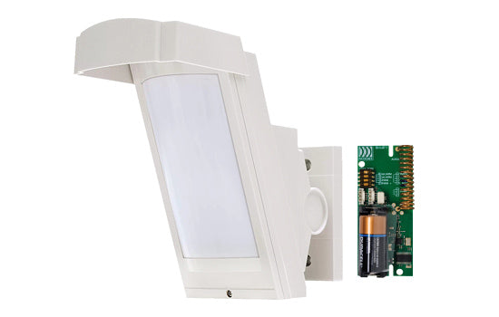 Optex Wireless Outdoor High Mount PIR Detector, AM - anti masking, 2.5 to 3m mounting height, pet friendly, 12m x 85°, 94 zones, IP55-Including full Ricochet Wireless TX(Elite Panels Only)