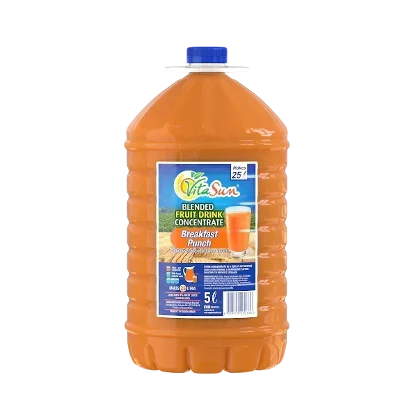 Vita Sun 2 X 5L Breakfast Punch 8% Blended Fruit Drink Concentrate 5 Liter (Sold 2 x 5L Per Case) Guards On Duty Security