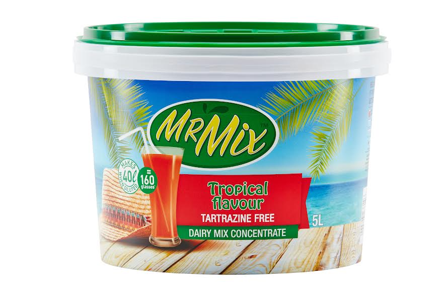 2 X 5L MR MIX DAIRY BLEND MIX TROPICAL BUCKET 1 + 7 (Sold 2 X 5L Buckets) Mr Mix Tropical 5L Bucket