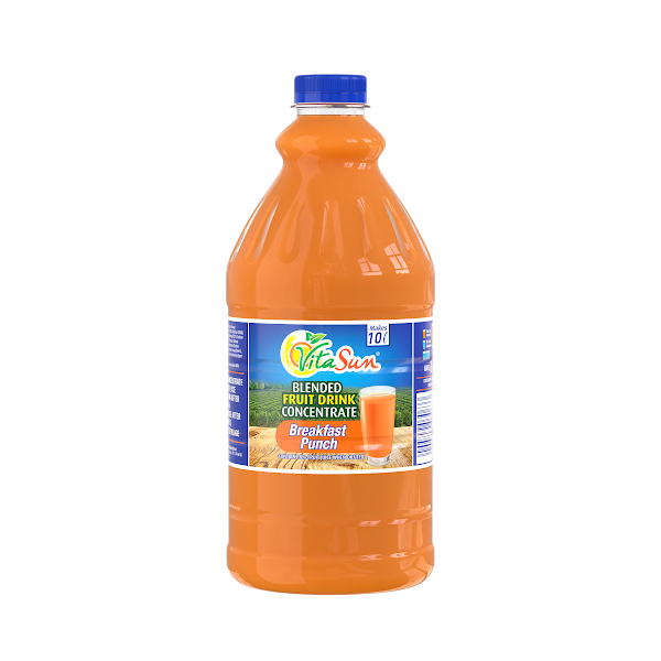 Vita Sun 6 X 2L Breakfast Punch 8% Blended Fruit Drink Concentrate 2 Liter (Sold 6 X 2L Per Case) Vita Sun Breakfast