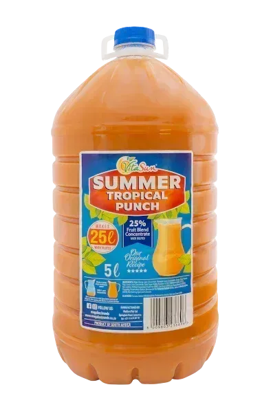 Vita Sun 2 X 5L Summer Tropical Punch Summer Range (Sold 2 X 5 L Per Case) Guards On Duty Security