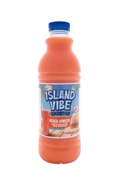 9 X 1L ISLAND VIBE 1+7 DAIRY BLEND PEACH APRICOT (Sold 9 X 1L Per Case) Guards On Duty Security