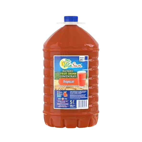 Vita Sun 2 X 5L Tropical Punch 8% Blended Fruit Drink Concentrate 5 Liter (Sold 2 x 5L Per Case) Guards On Duty Security