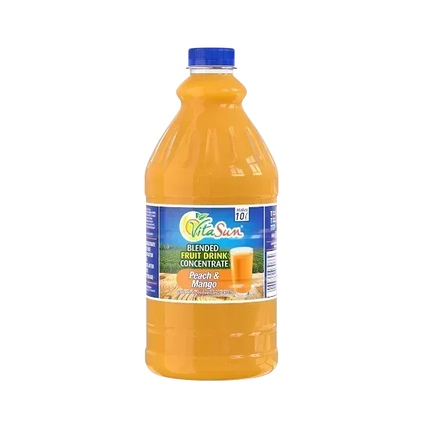 Vita Sun 6 X 2L Peach Mango 8% Blended Fruit Drink Concentrate 2 Liter (Sold 6 x 2L Per Case) Guards On Duty Security