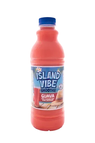9 X 1L ISLAND VIBE 1+7 DAIRY BLEND GUAVA (Sold 9 X 1L Per Case) Guards On Duty Security