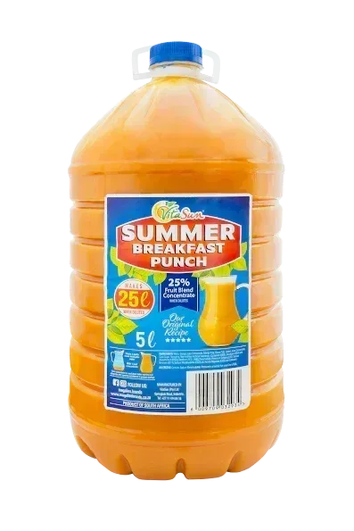 Vita Sun 2 X 5L Summer Breakfast Punch Summer Range (Sold 2 X 5 L Per Case) Guards On Duty Security