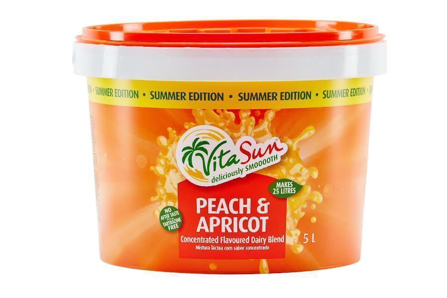 Vita Sun 2 X 5L 10Lt Peach Apricot 8% Blended Fruit Drink Concentrate 5 Liter (Sold 2 x 5L Per Case) Guards On Duty Security