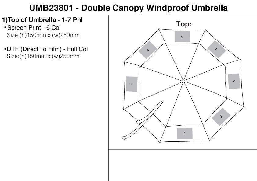 Double Canopy Windproof Umbrella