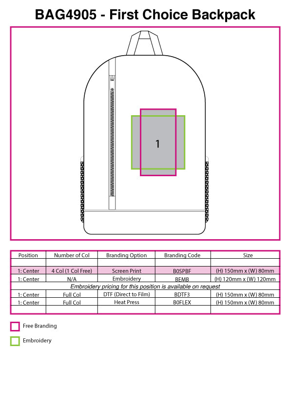 First Choice Backpack