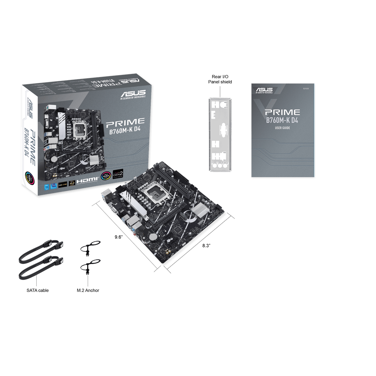 ASUS Motherboard/LGA1700/12/13/14thGen/2xDDR4/M.2/ 4xSATA/1xPCIe4*16/2xPCIe4*1/1xHDMI/1xVGA/PS2/6xUSB