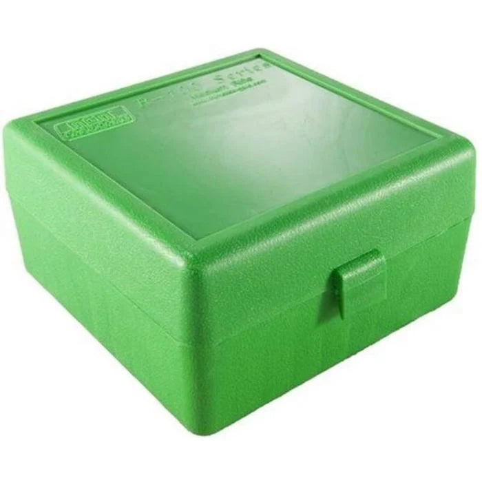 MTM AMMO BOX 100 RD RIFLE FLIP-TOP GREEN — MTM-RM-100-10