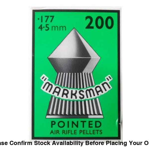 10 X Marksman.177 Cal Pointed Pellets 200’s (Bulk 10 Box Buy) Marksman.177 Cal pointed Pellets 200’s