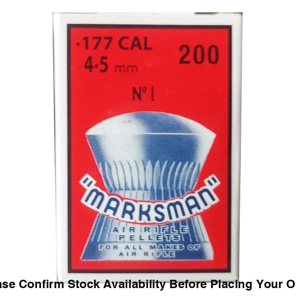 10 X Marksman.177 Cal Round Pellets 200’s (Bulk 10 Box Buy) Marksman.177 Cal Round Pellets 200’s