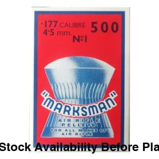 10 X Marksman.177 Cal Round Pellets 500’s (Bulk 10 Box Buy) Marksman.177 Cal Round Pellets 500’s