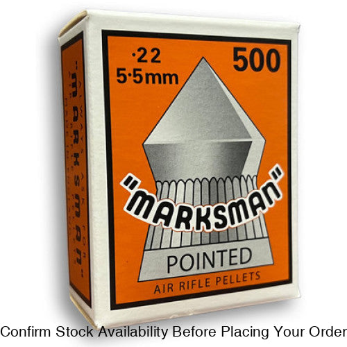 10 X Marksman 5.5 Cal Pointed Pellets 500’s (Bulk 10 Box Buy) Marksman 5.5 Cal Pointed Pellets 500’s