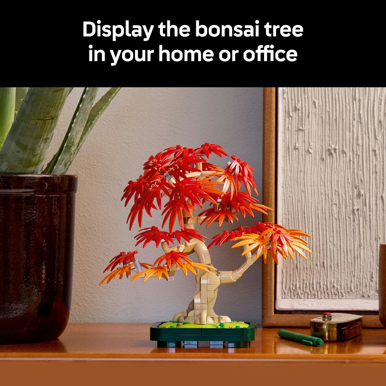 LEGO® ICONS Botanicals Japanese Red Maple Bonsai Tree Plant Decor Set 10348