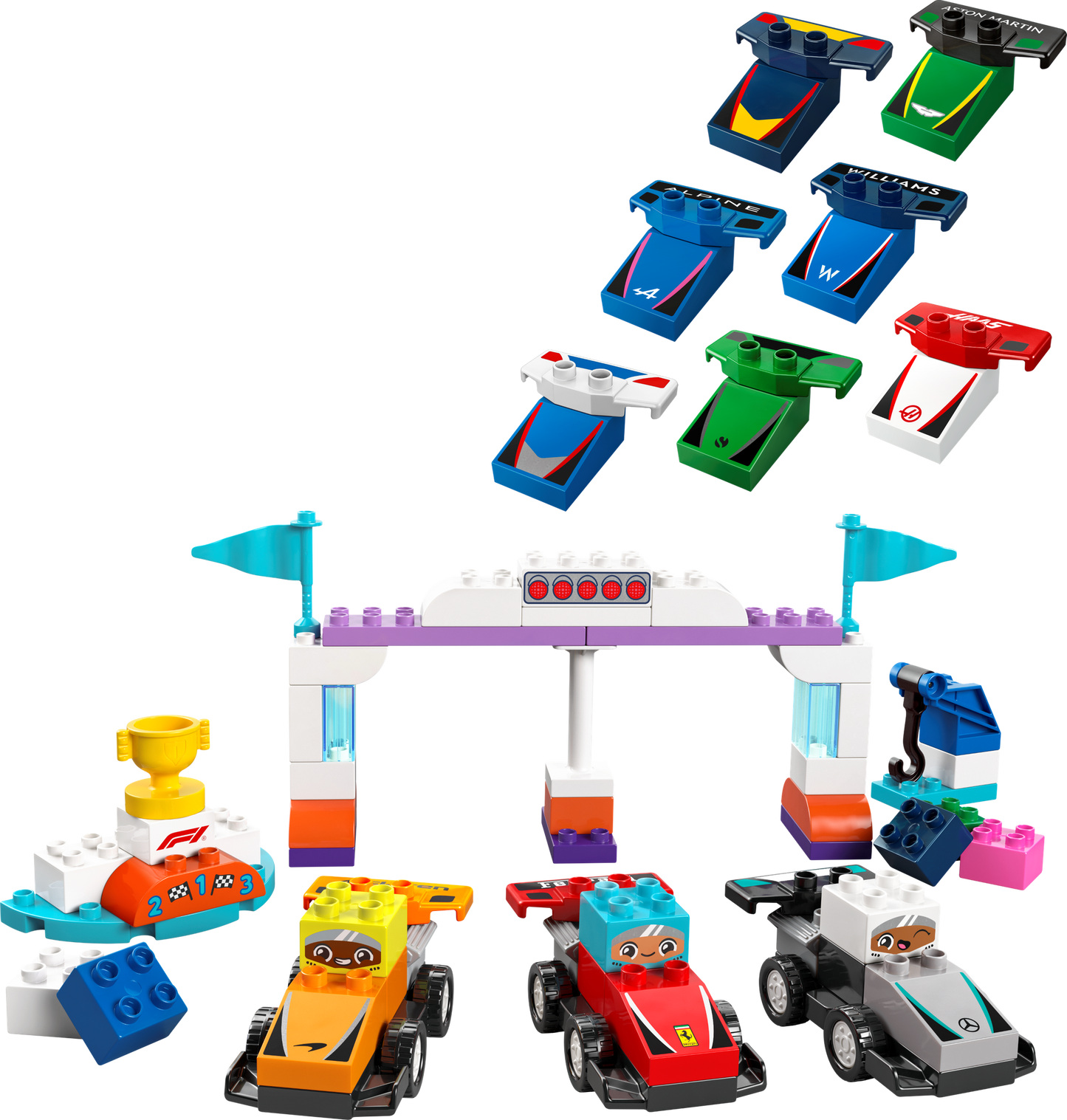 LEGO F1® Team Race Cars & Drivers — Set 10445