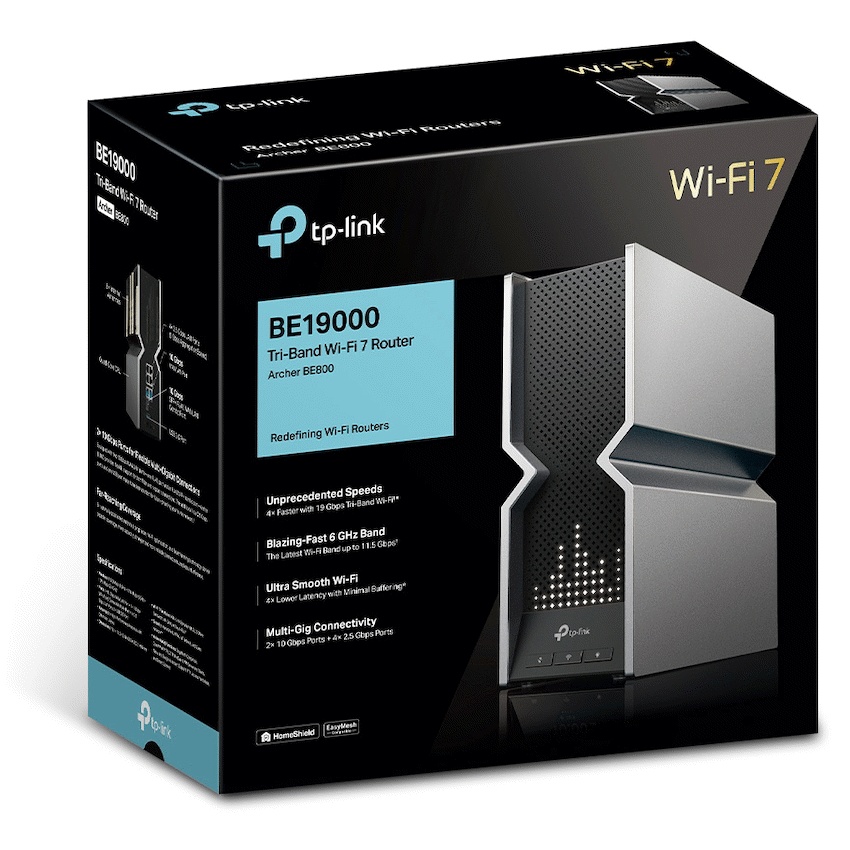 Archer BE800 BE19000 Tri-Band Wi-Fi 7 Router