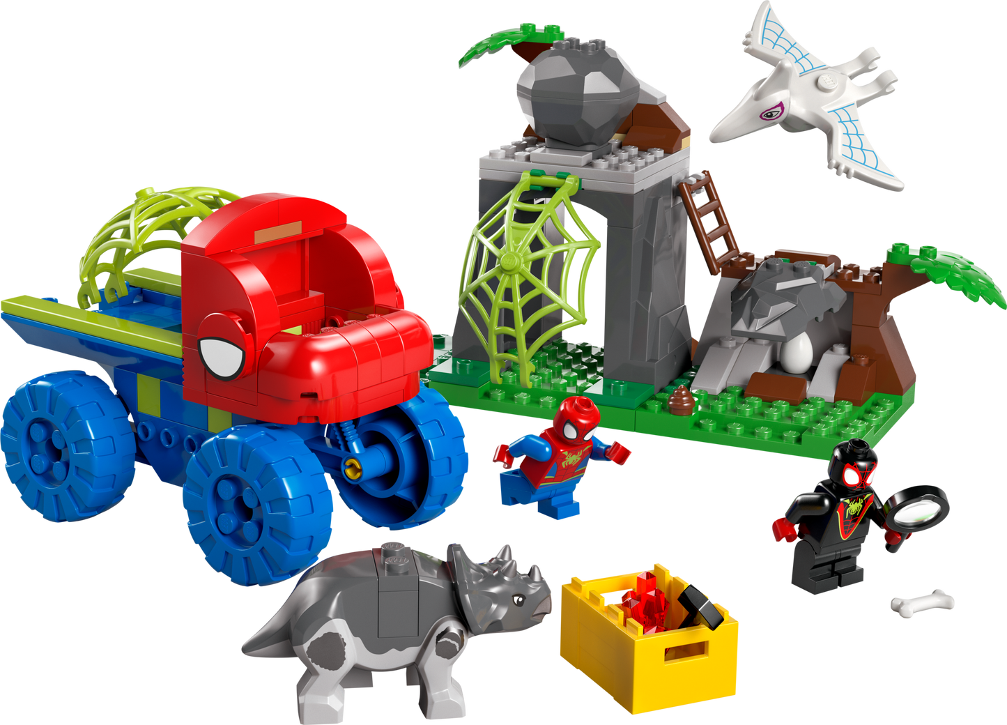 LEGO Team Spidey Dino Crawler Rescue — Set 11199