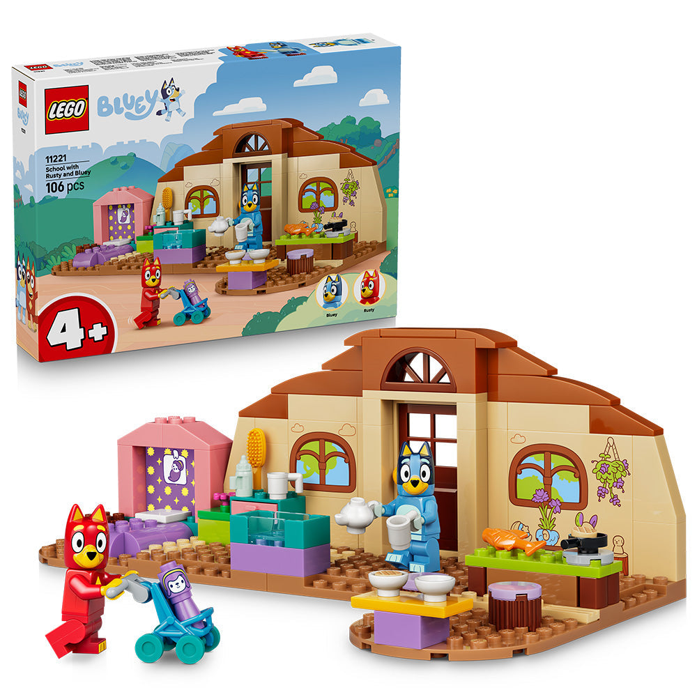 LEGO® Bluey School with Rusty and Bluey Building Toy 11221