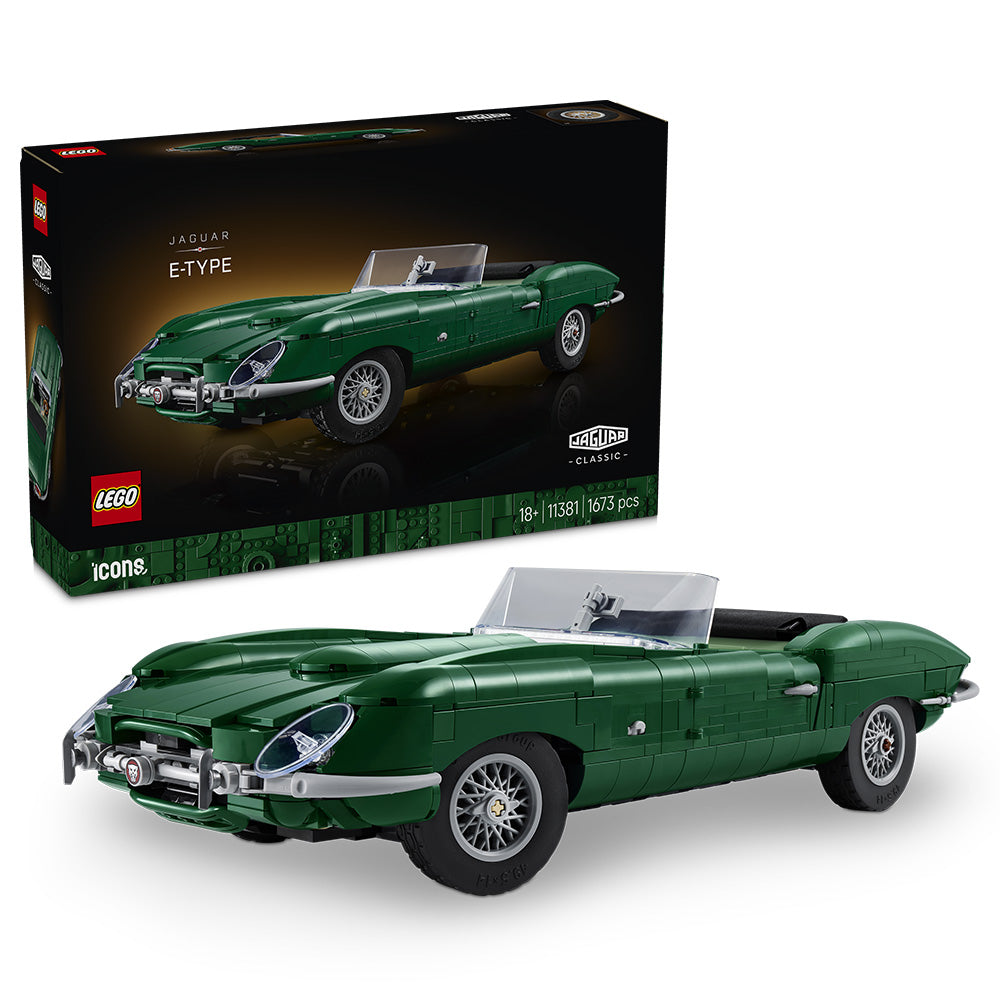 LEGO® Icons Jaguar E-Type - Classic Sports Car Model 11381