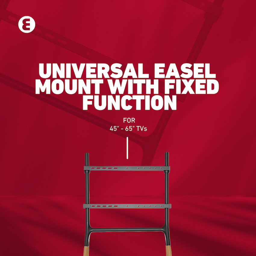 Ellies Solid series Fixed Easel TV Stand 45" - 70"