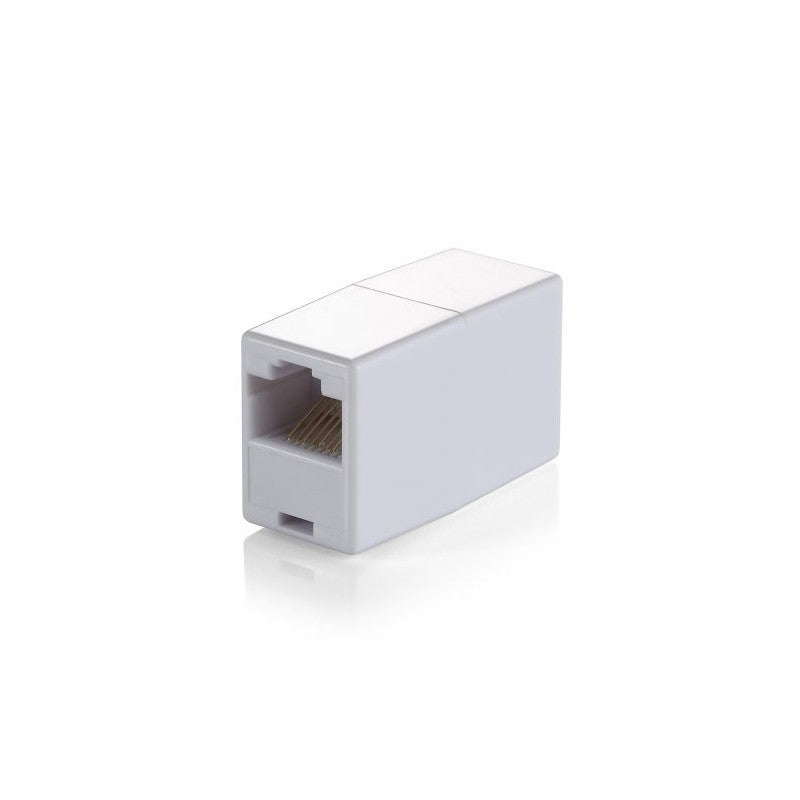 EQUIP CONNECTOR, RJ45 INLINE COUPLER WHT