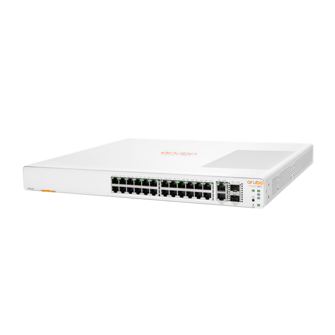 HPE Networking Instant On 1960 2SFP+ 24 Port 370W Switch |ARU-IO-SW196024G-370W