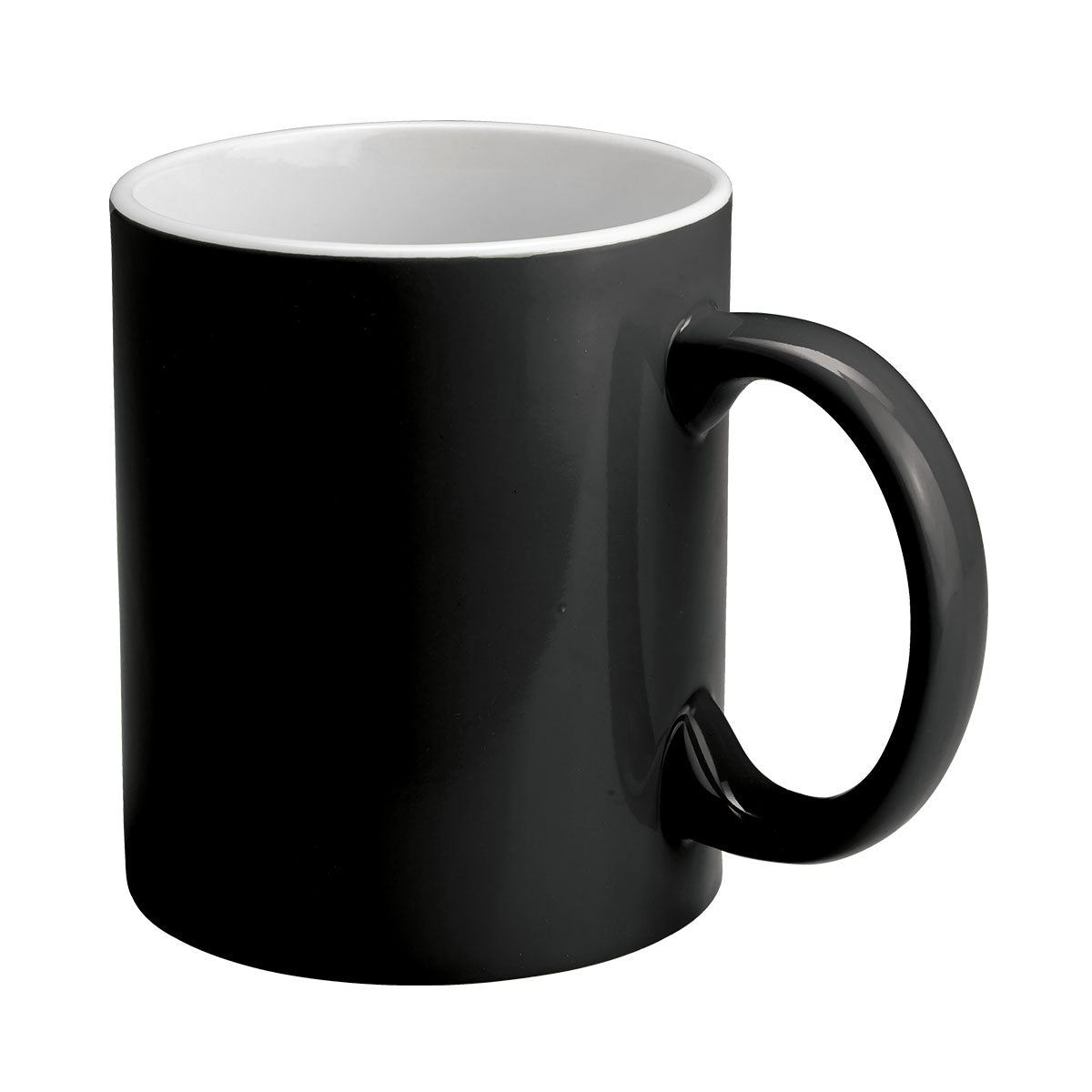 300ml 2 Tone Ceramic Mug - Black