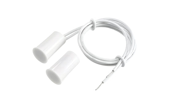 GRI 9mm Recessed Magnetic Contact - white press fit, ideal for applications where space is limited, N/C