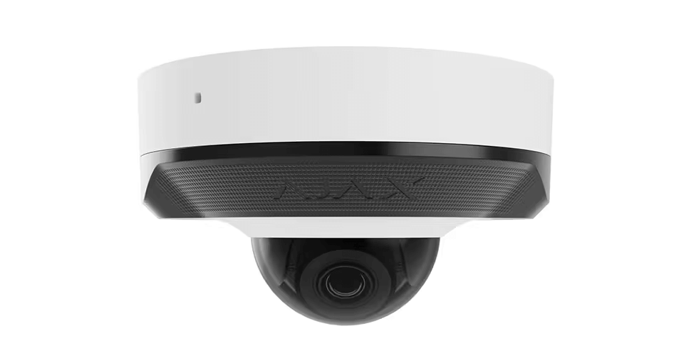 AJAX Security - 5MP IP White Mini Dome Camera with a 2.8 mm Wide-view Lens | AJAX-DOME-5MP-28-W