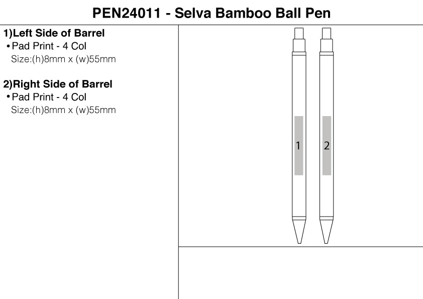 Selva Bamboo Ball Pen