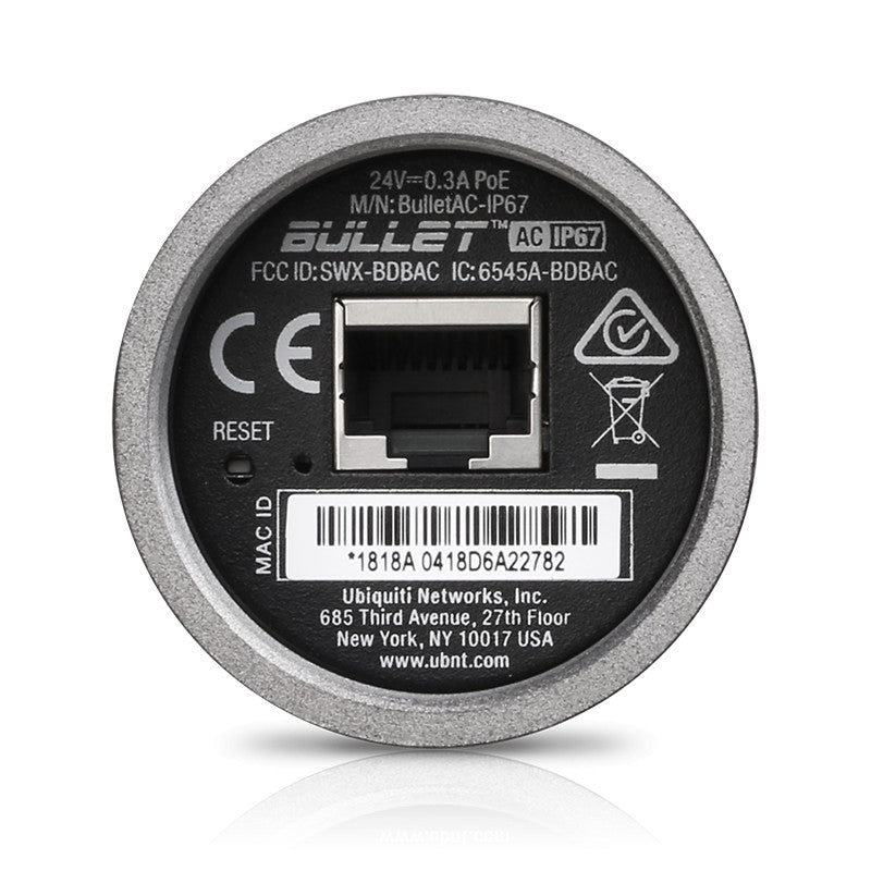 Ubiquiti UISP airMAX Bullet Dual Band AC IP67 | BulletAC-IP67
