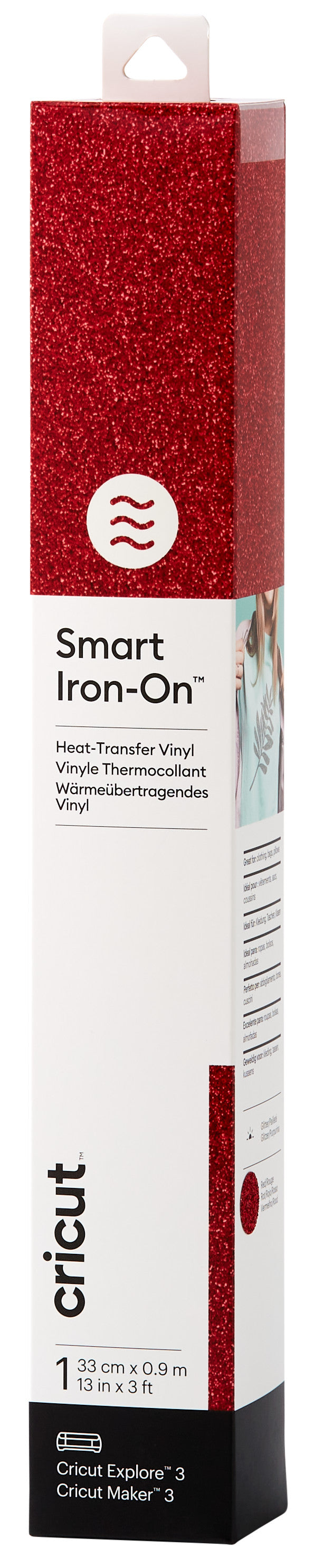 2008675 - Cricut Smart Iron-on 33x91cm 1 sheet (Glitter Red)