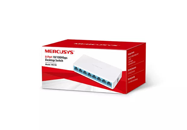 Mercusys 8-Port 10/100Mbps Desktop Switch | MRC-MS108