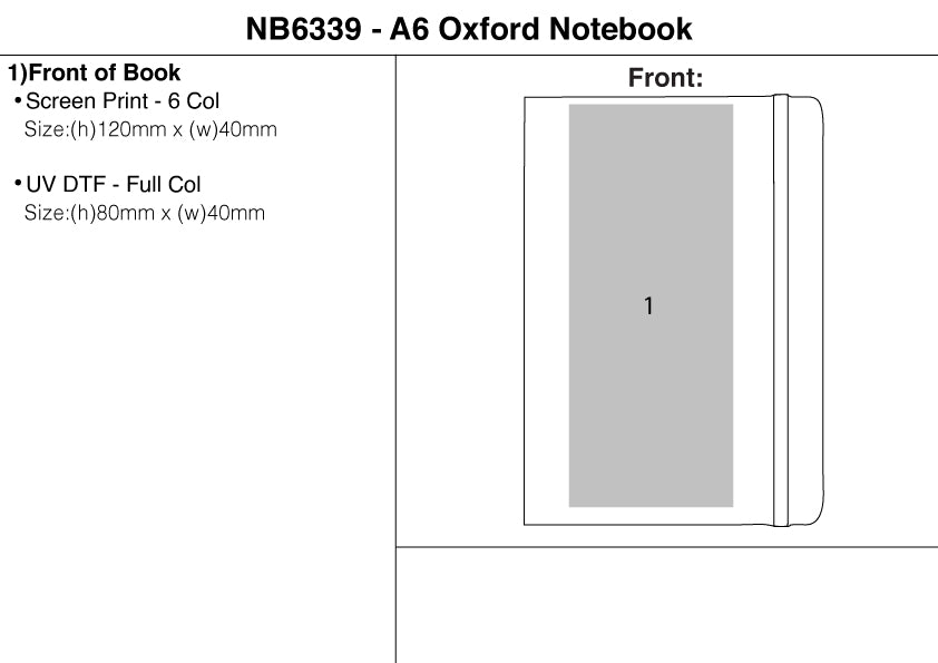 A6 Oxford Notebook
