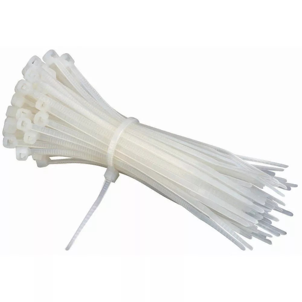 Acconet 100 Pack White 370x4.8mm Cable Tie | AC-CT-370x48-W