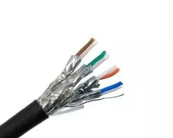 Essential CAT6 UV Outdoor Ethernet Cable 305m Black Solid Copper SF/TP Pull Box | CAT6U-305-SC-GEN