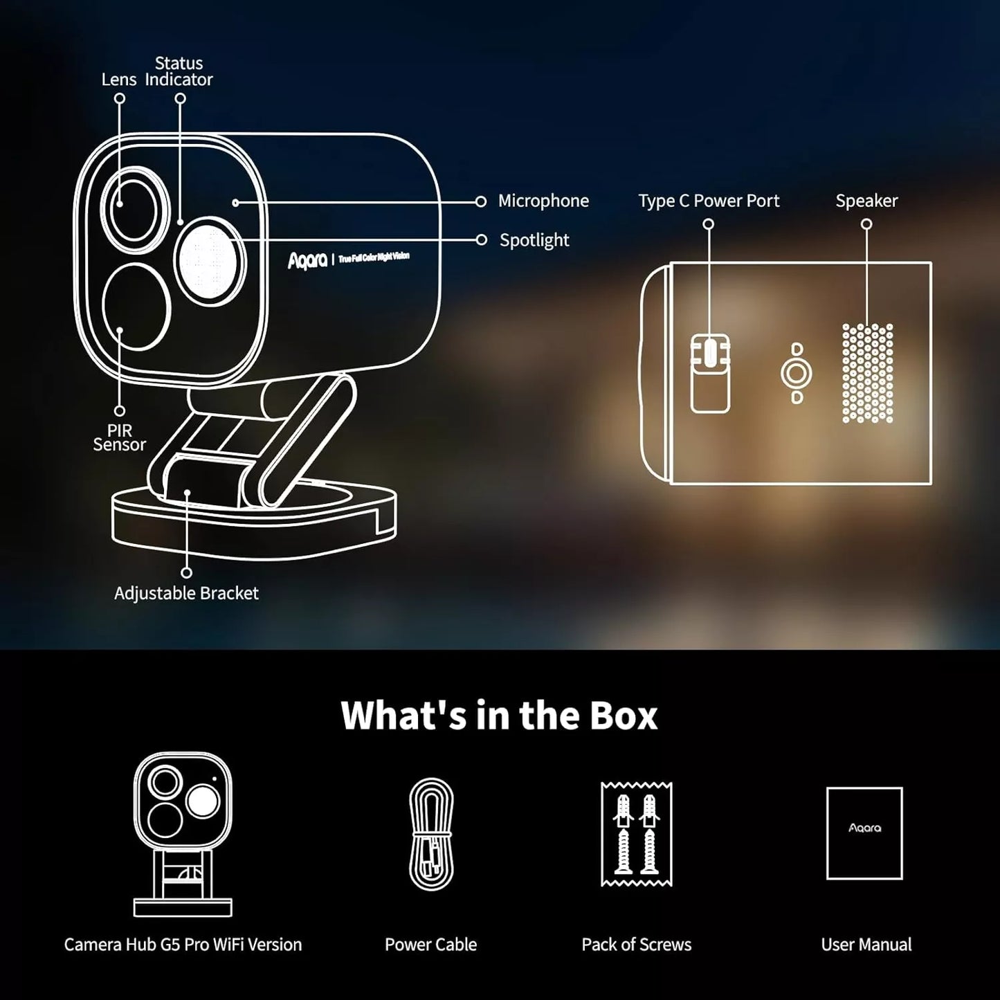 Aqara Camera Hub G5 Pro (WiFi, White) | AQ-HUB-CAM-G5-PRO-WIFI-W