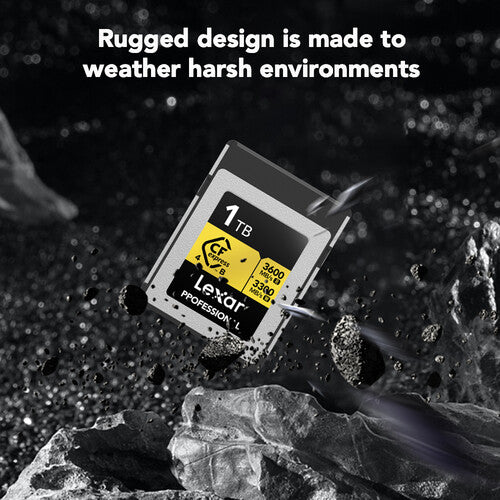 Lexar 1TB Professional GOLD CFexpress 4.0 Type B Memory Card - Guards On Duty Shop
