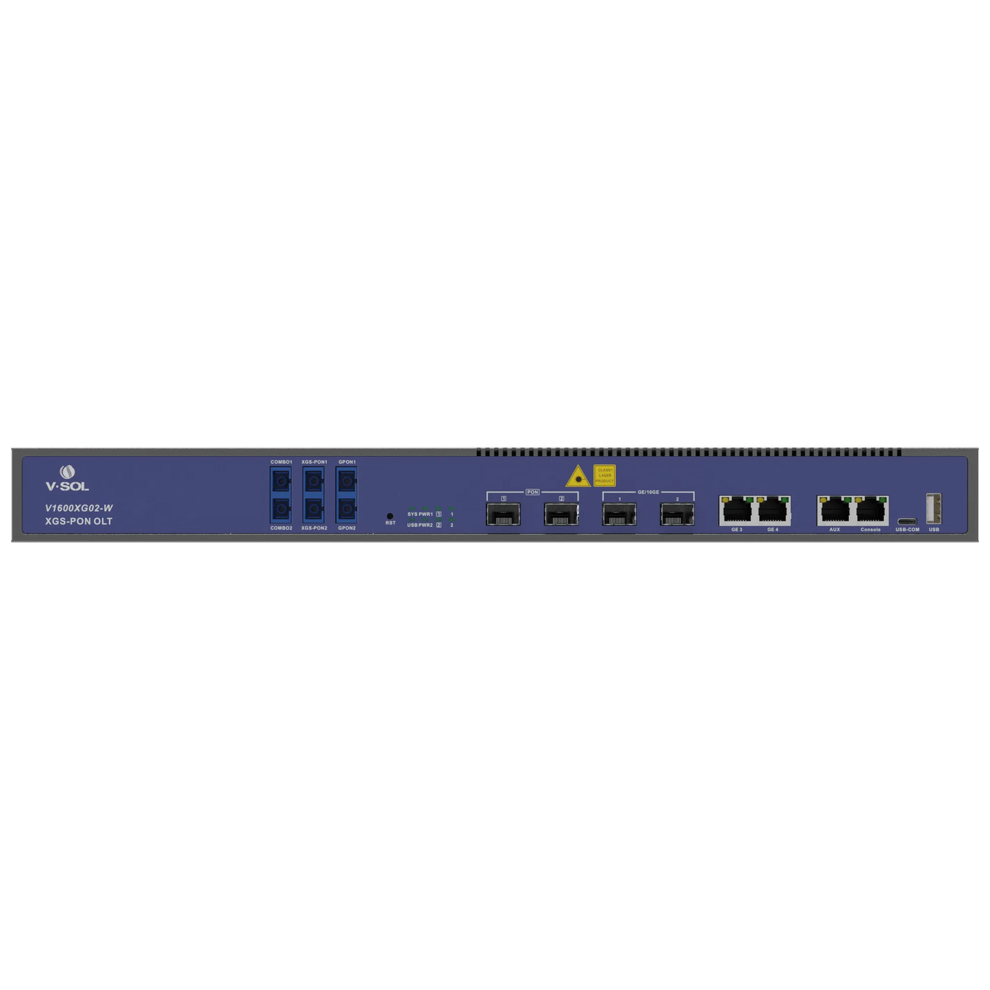 VSOL 2 Port XG/XGS PON OLT with built-in WDM | V1600XG02-W